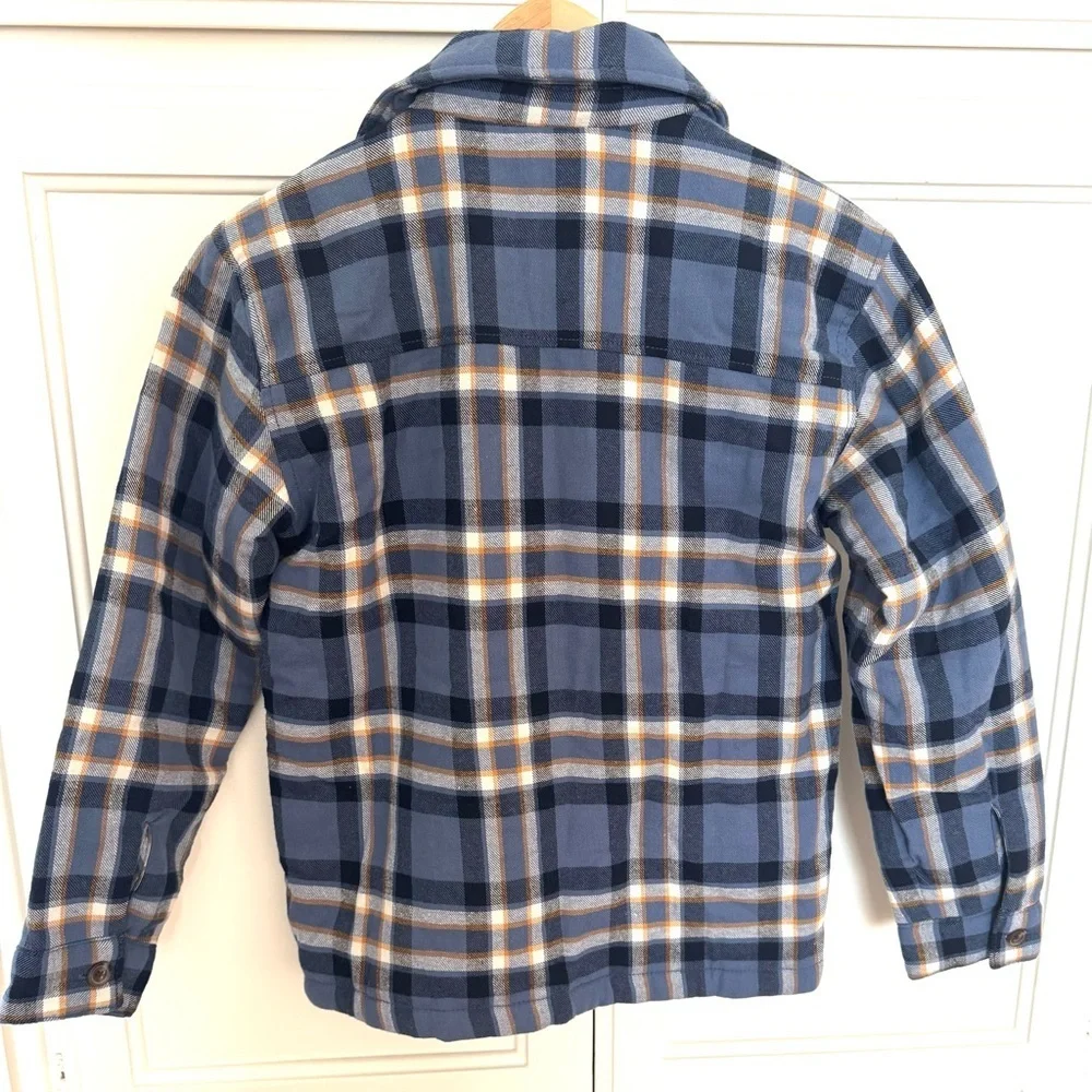 GAP Kids Shirt Jacket in Blue Plaid